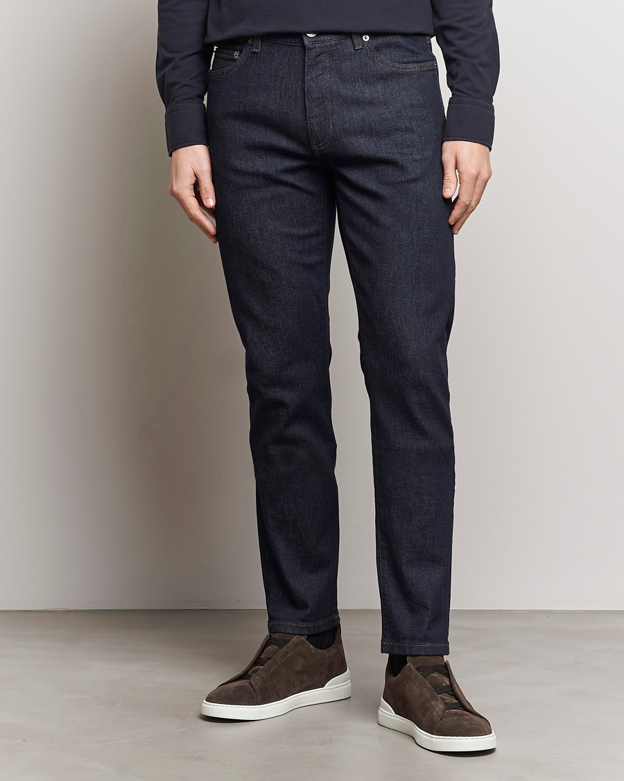 Herr | Kläder | Zegna | Slim Fit 5-Pocket Jeans Dark Indigo