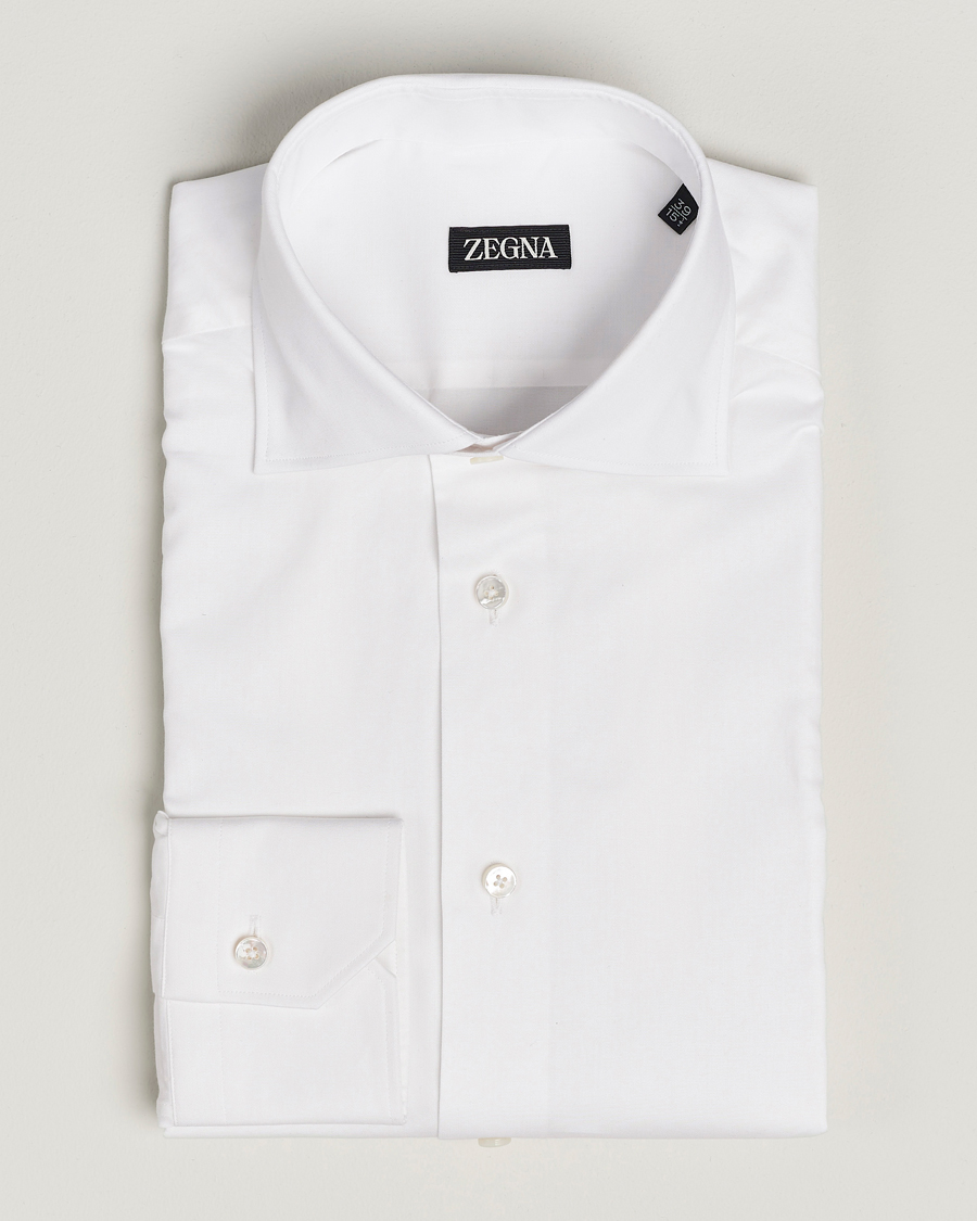 Herre | Skjorter | Zegna | Slim Fit Dress Shirt White