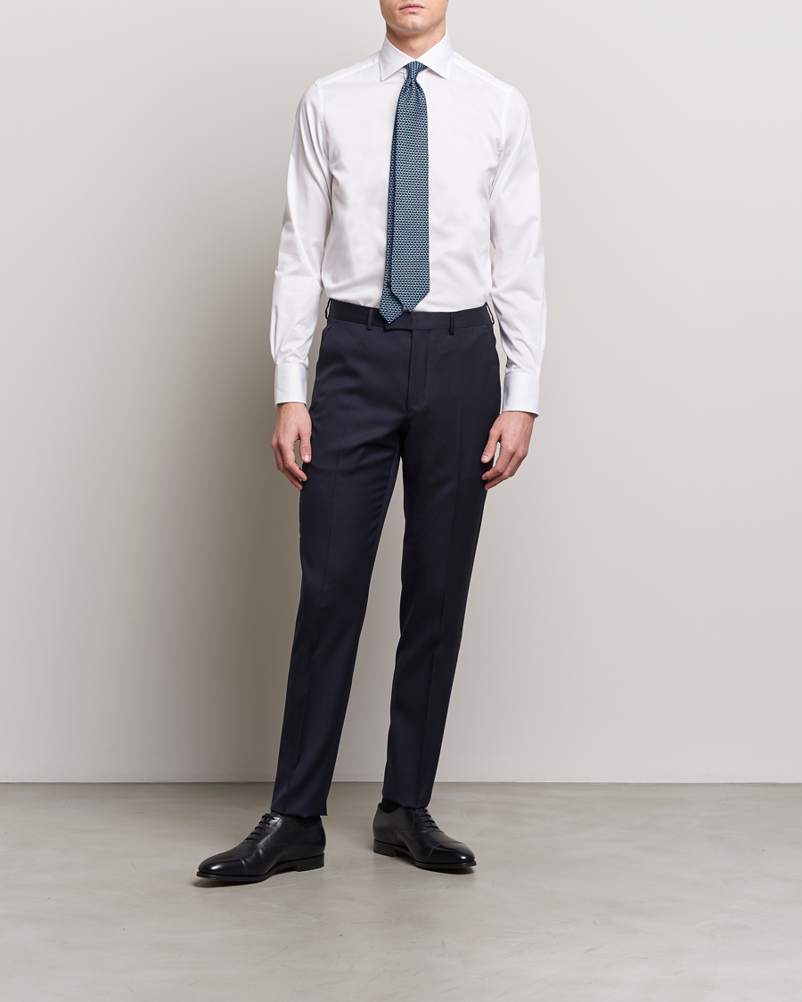 Herre | Mørk dress | Zegna | Slim Fit Dress Shirt White