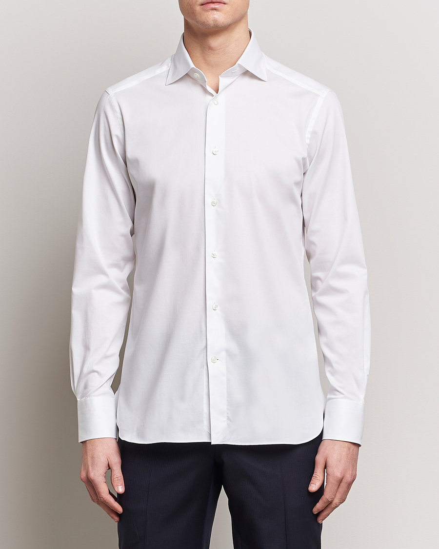 Herre | Mørk dress | Zegna | Slim Fit Dress Shirt White