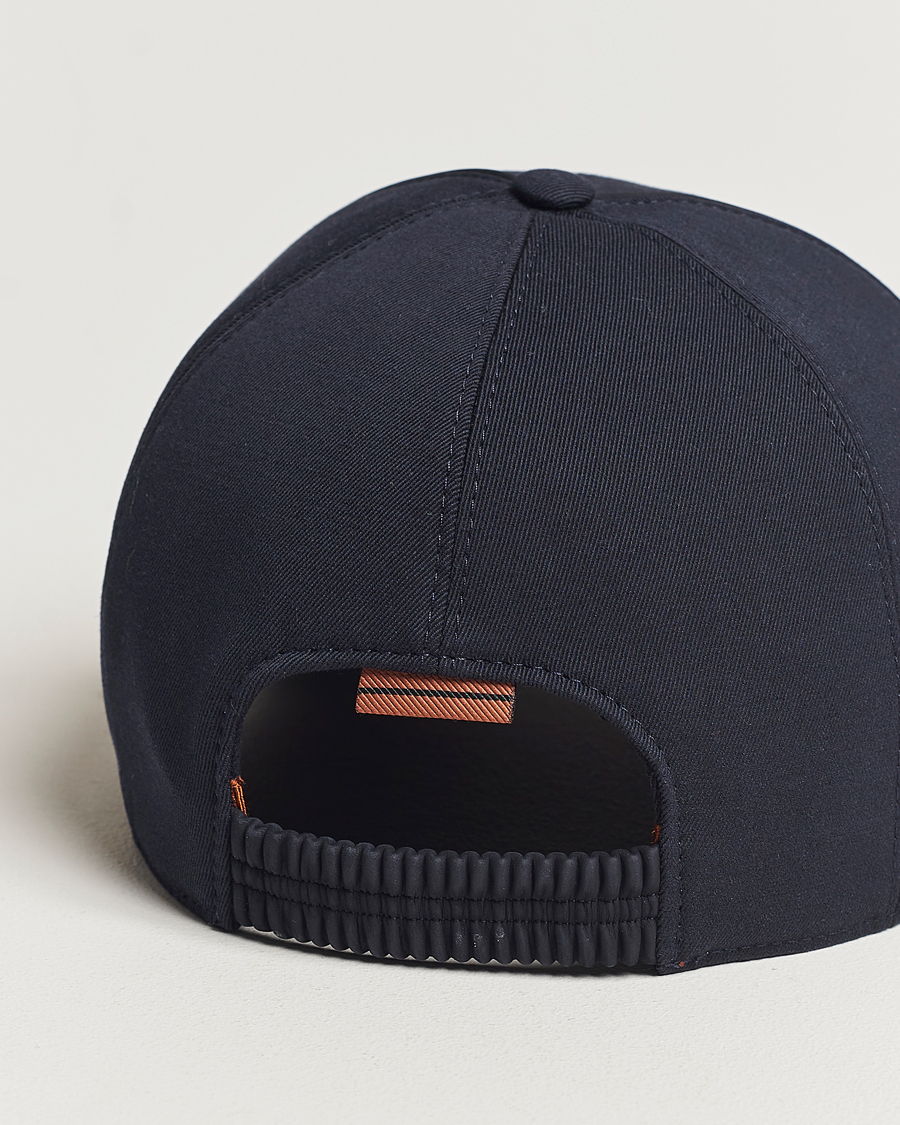 Herre | Zegna Cotton/Wool Baseball Cap Navy | Zegna | Cotton/Wool Baseball Cap Navy