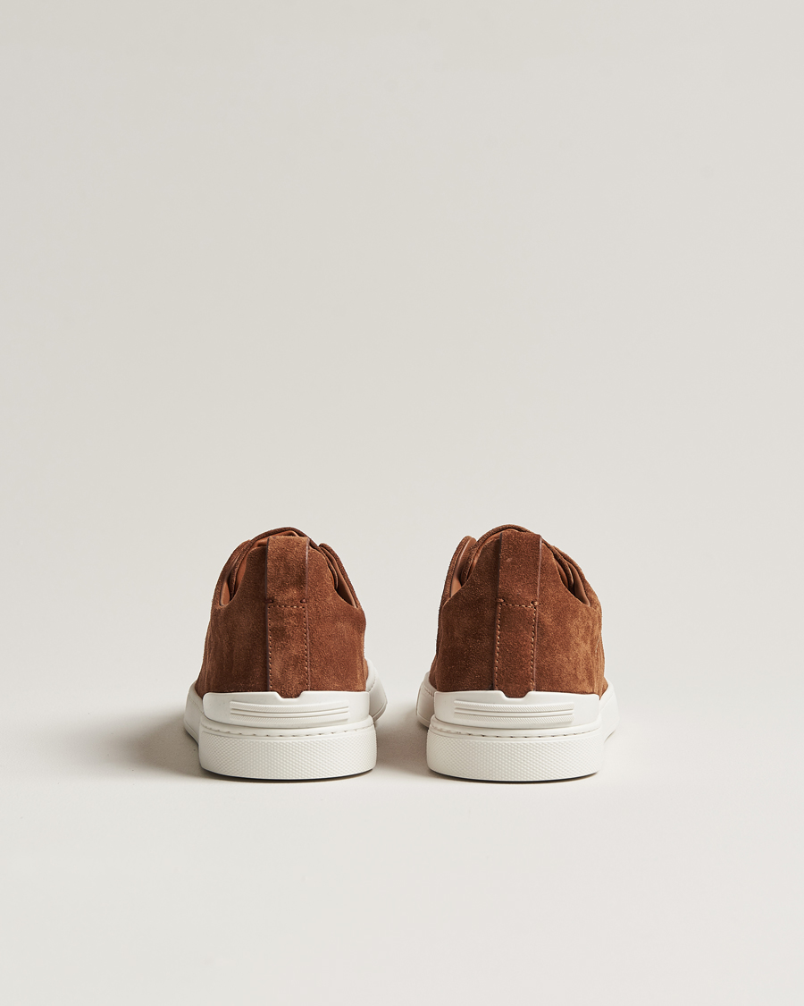 Herre | Zegna Triple Stitch Sneakers Brown Suede | Zegna | Triple Stitch Sneakers Brown Suede