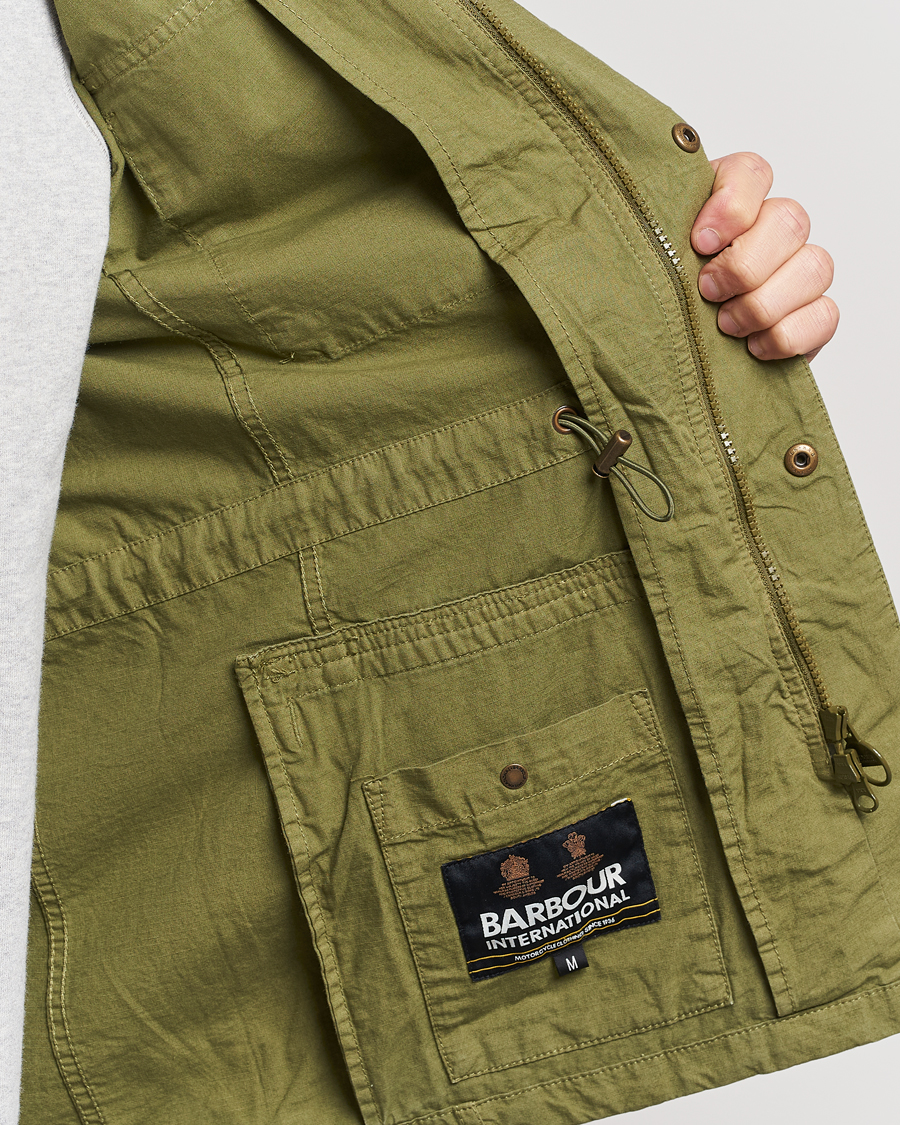 Herre | Jakker | Barbour International | Tourer Chatfield Casual Jacket Olive Branch