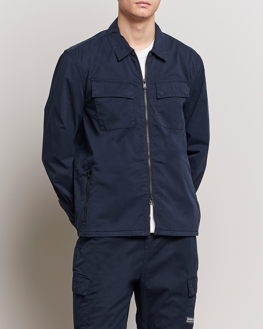 Herre | Casual | Barbour International | Parson Cotton Overshirt Navy