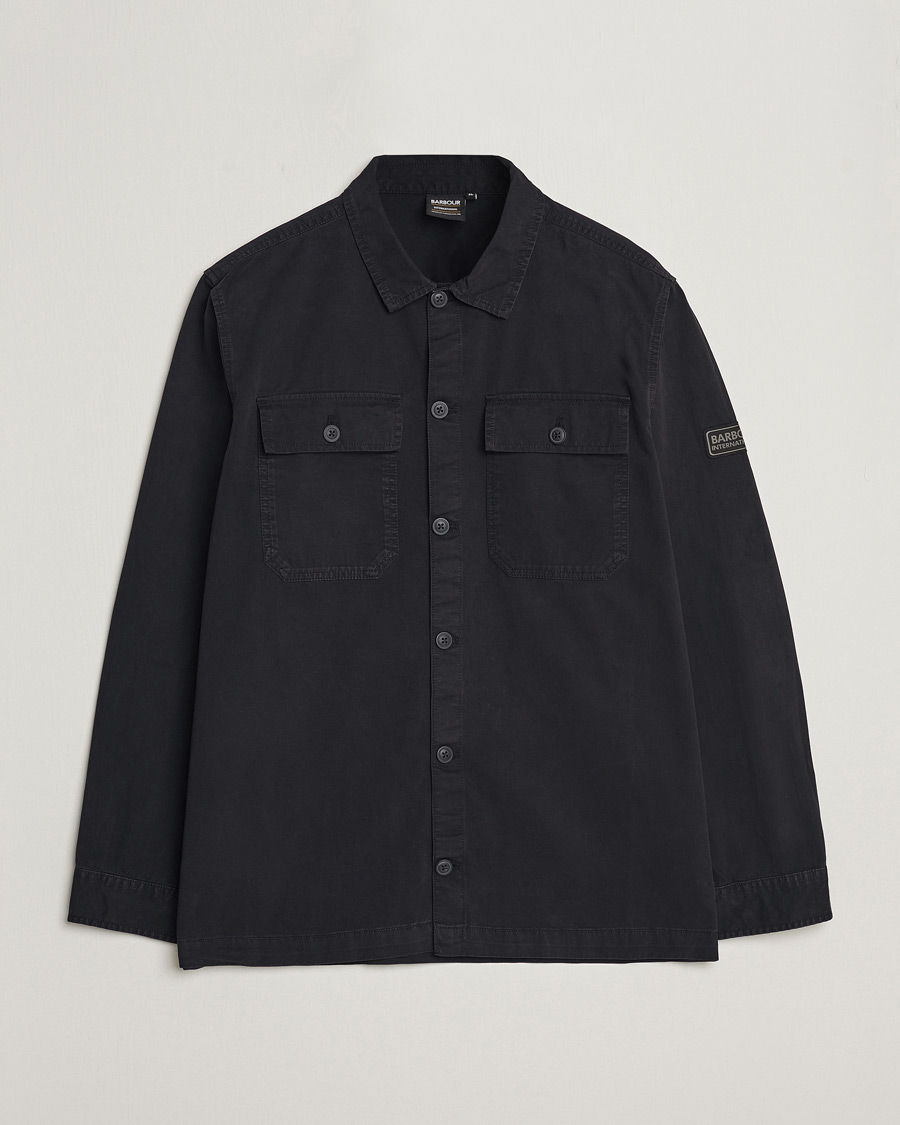 Herre | Skjorter | Barbour International | Adey Cotton Pocket Overshirt Black