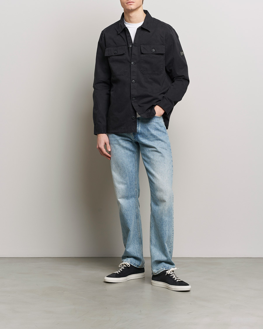 Herre | Skjorter | Barbour International | Adey Cotton Pocket Overshirt Black