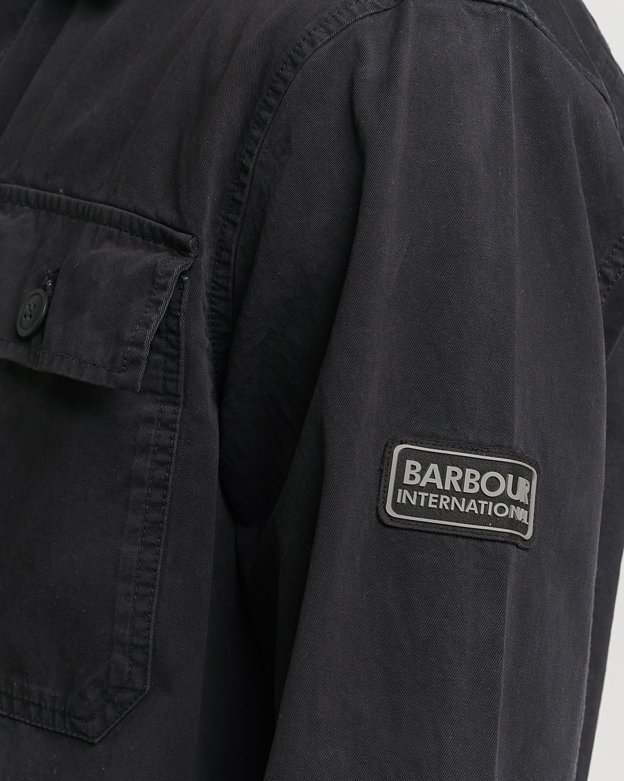 Herre | Skjorter | Barbour International | Adey Cotton Pocket Overshirt Black