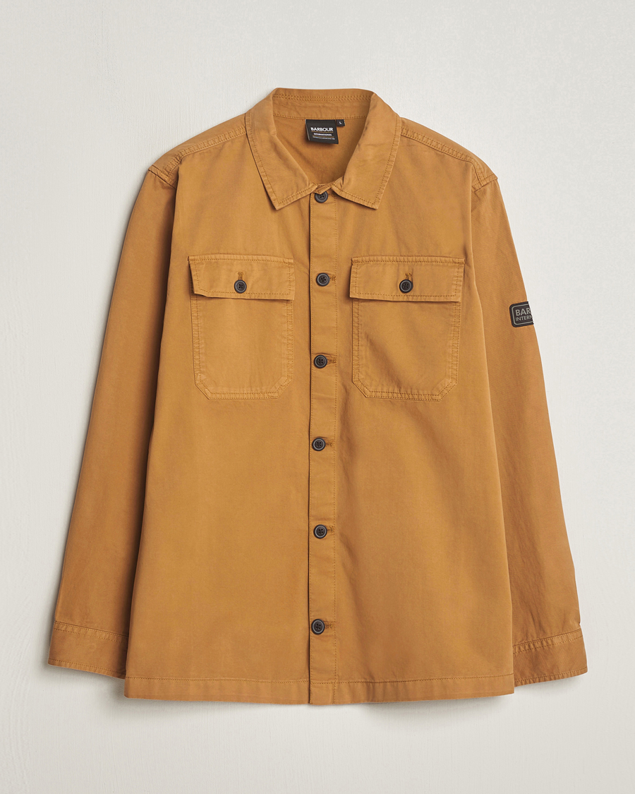 Herre | Skjorter | Barbour International | Adey Cotton Pocket Overshirt Desert