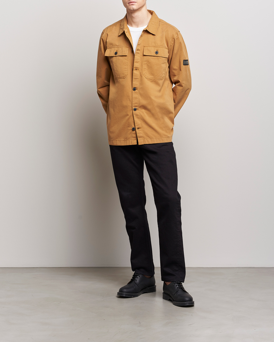 Herre | Skjorter | Barbour International | Adey Cotton Pocket Overshirt Desert