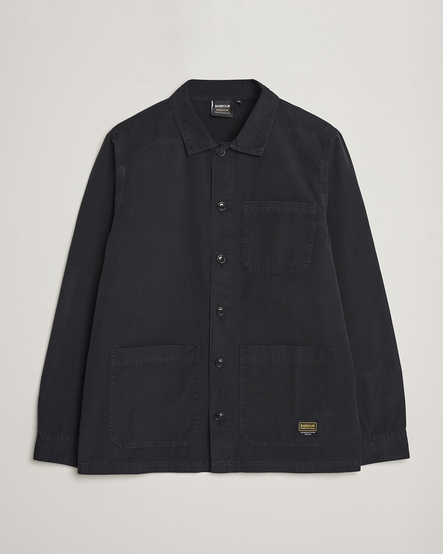 Herre | Skjorter | Barbour International | Jack Cotton Overshirt Black