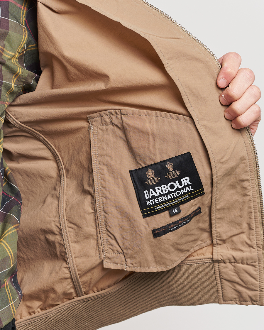 Herre | Jakker | Barbour International | Rectifier Harrington Steve McQueen Jacket Military Brown