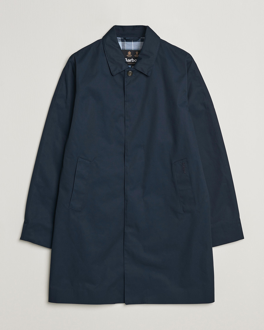 Herre | Jakker | Barbour Lifestyle | Rokig Waterproof Car Coat Navy