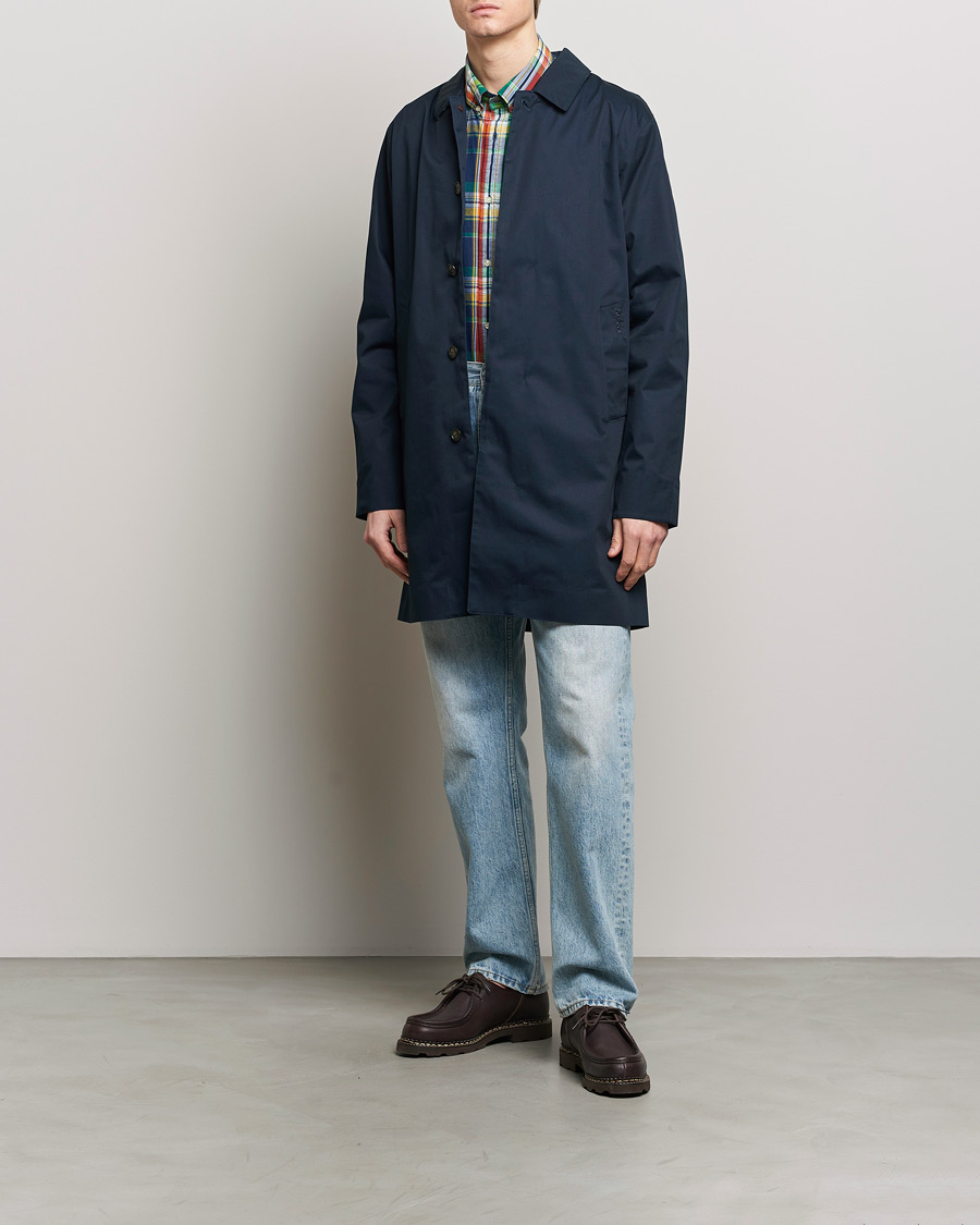 Herre | Jakker | Barbour Lifestyle | Rokig Waterproof Car Coat Navy