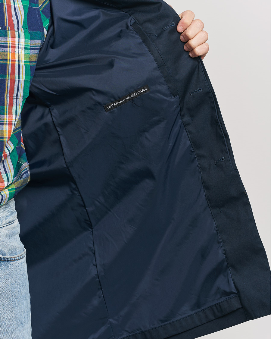 Herre | Jakker | Barbour Lifestyle | Rokig Waterproof Car Coat Navy