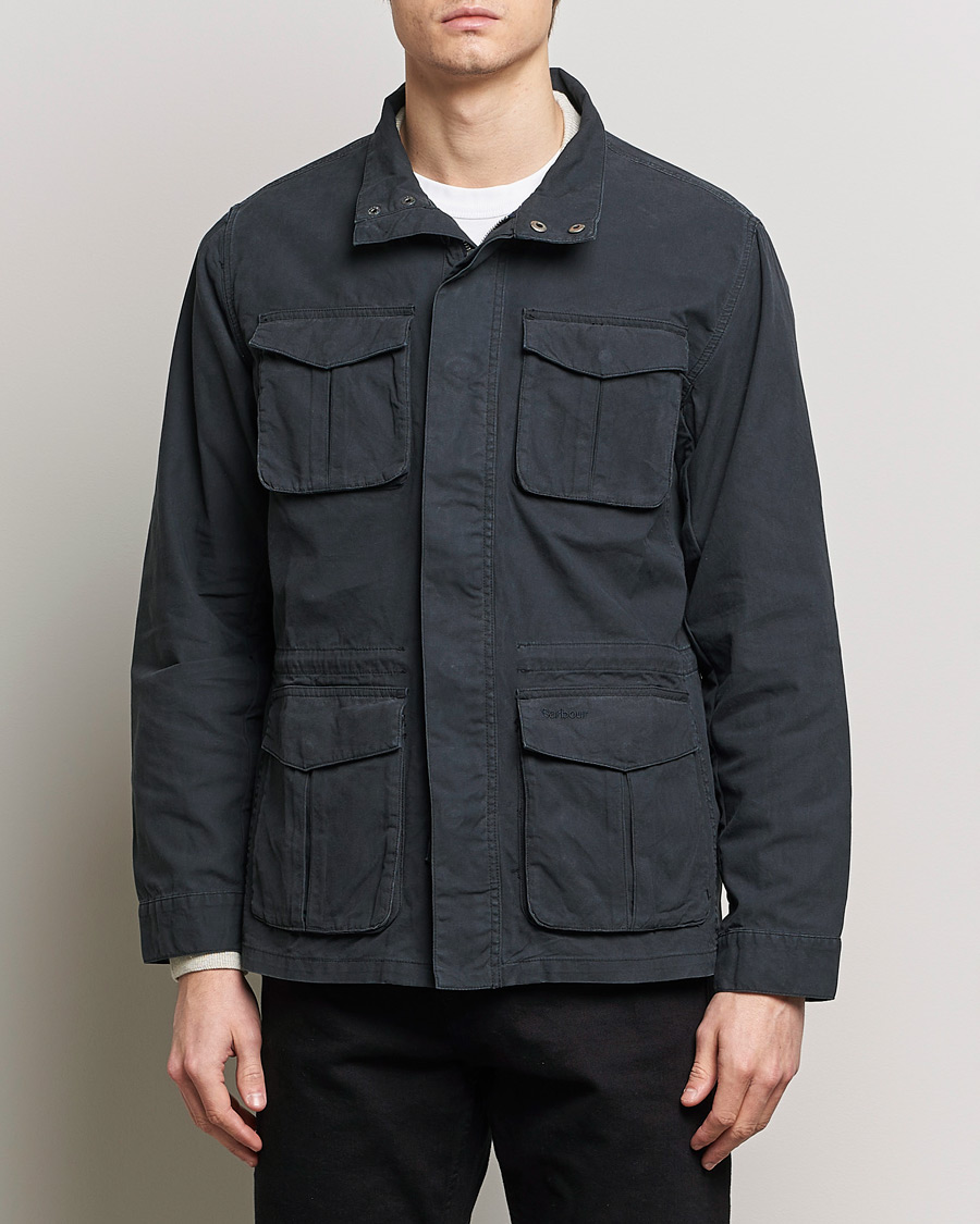 Herre | Klær | Barbour Lifestyle | Belsfield Cotton Field Jacket Midnight