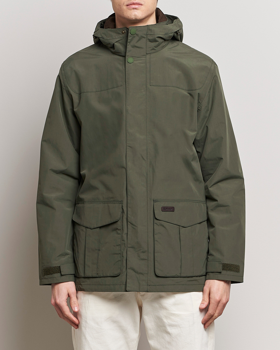 Herre | Best of British | Barbour Lifestyle | Summer Brockstone Waterproof Jacket Olive