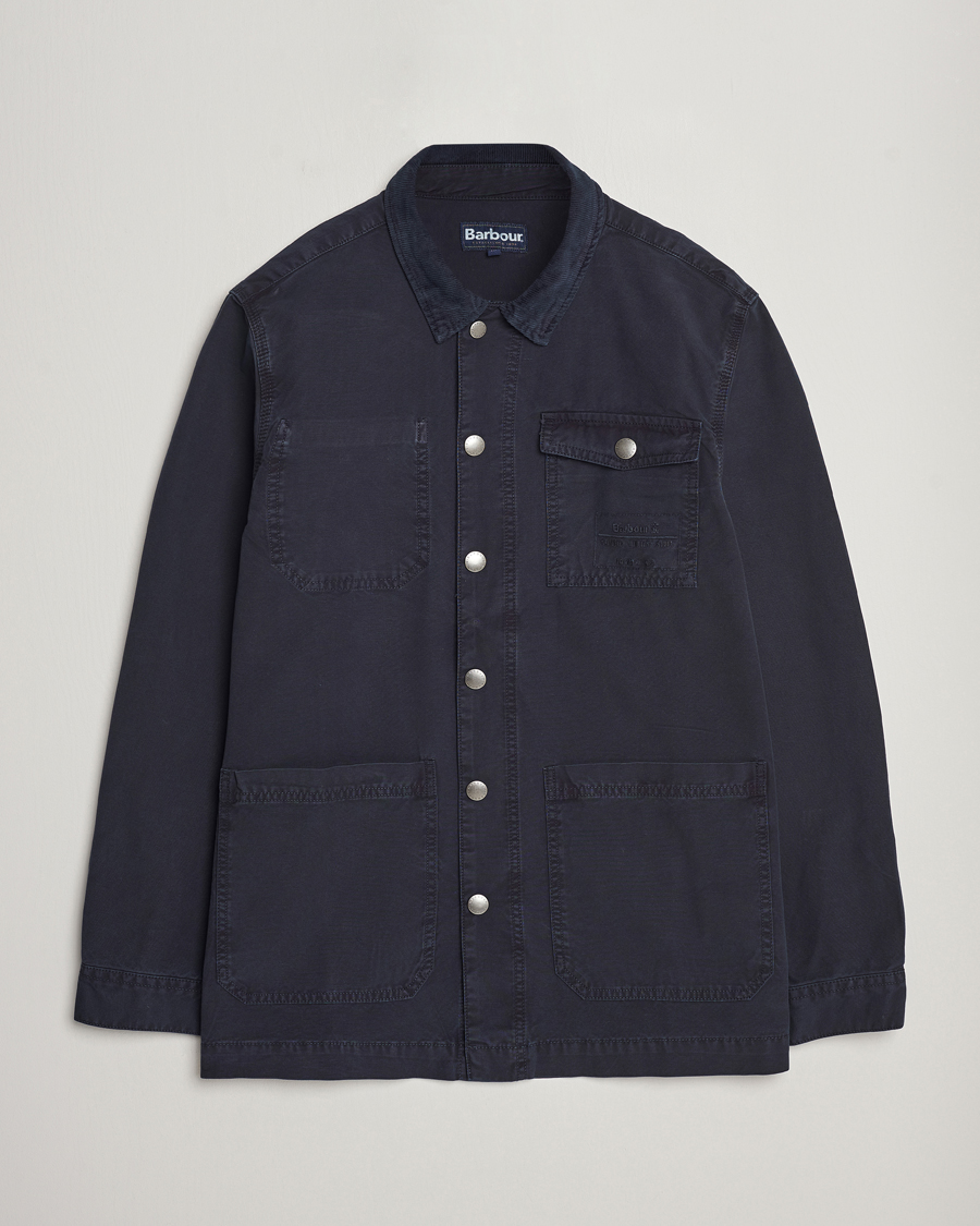 Herre | Skjorter | Barbour Lifestyle | Grindle Cotton Overshirt Navy