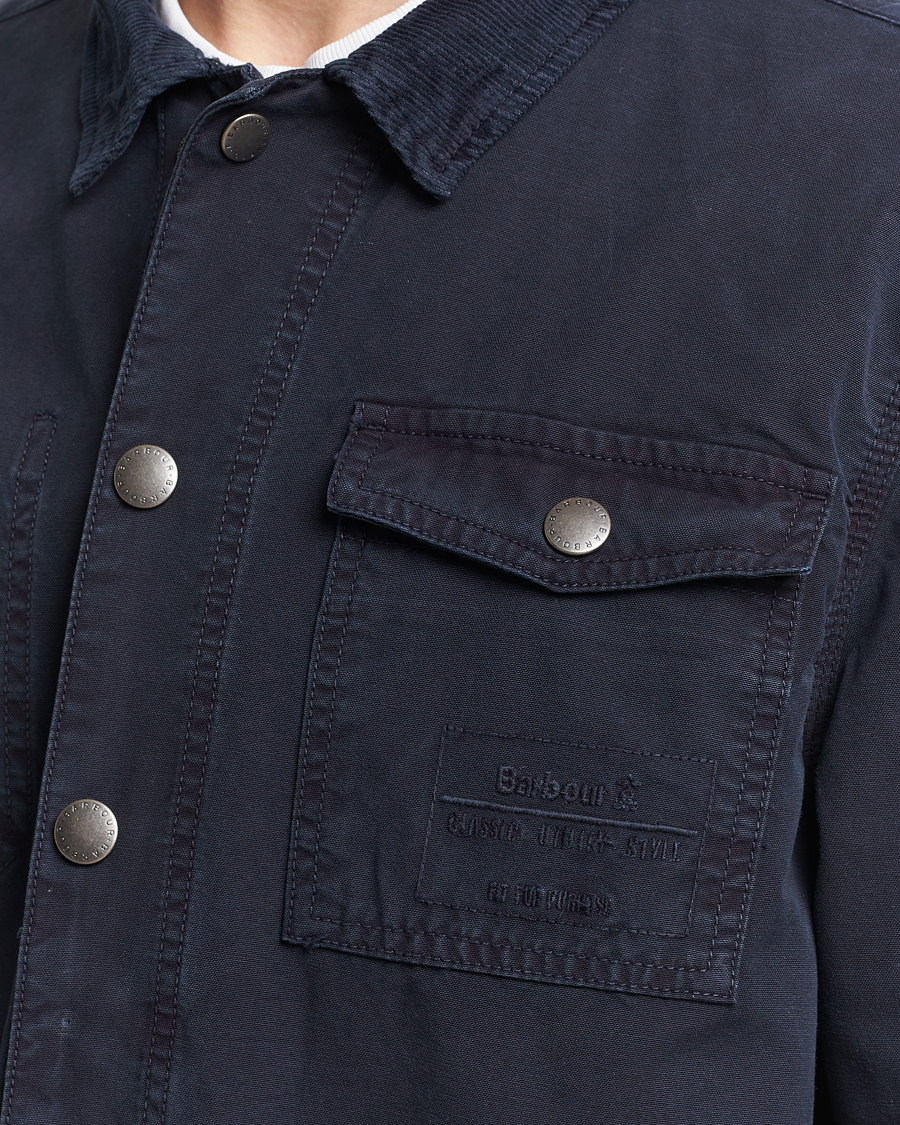 Herre | Skjorter | Barbour Lifestyle | Grindle Cotton Overshirt Navy