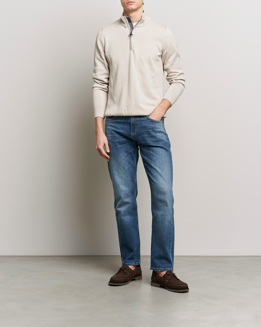 Herre | Gensere | Barbour Lifestyle | Cotton Half Zip Mist