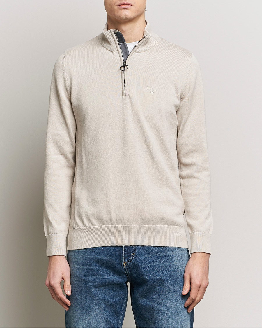 Herre | Barbour | Barbour Lifestyle | Cotton Half Zip Jasmine