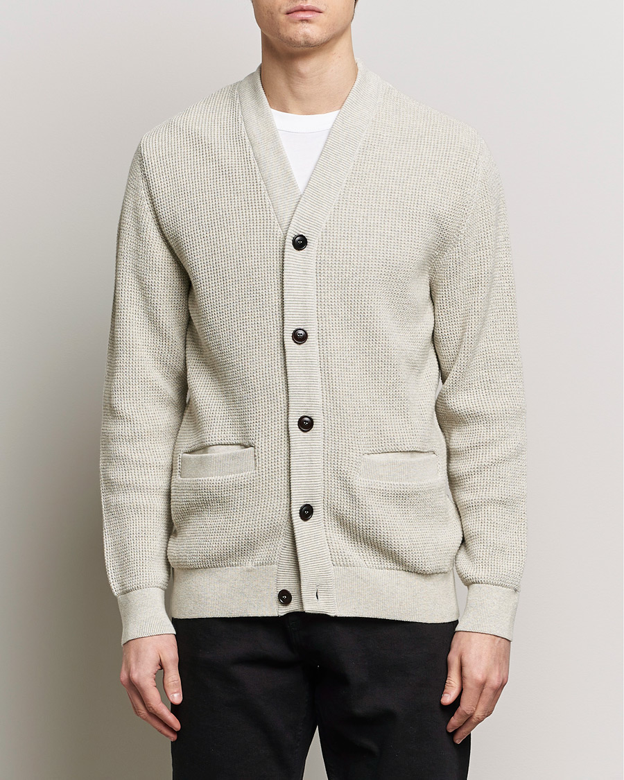 Herre | Avdelinger | Barbour Lifestyle | Howick Knitted Cotton Cardigan Whisper White