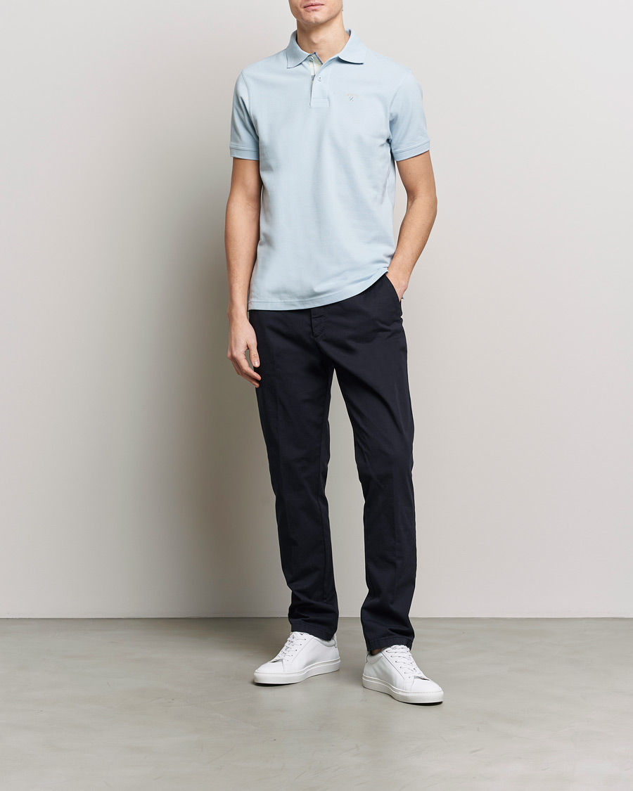 Herre | Pikéer | Barbour Lifestyle | Tartan Pique Polo Niagra Mist