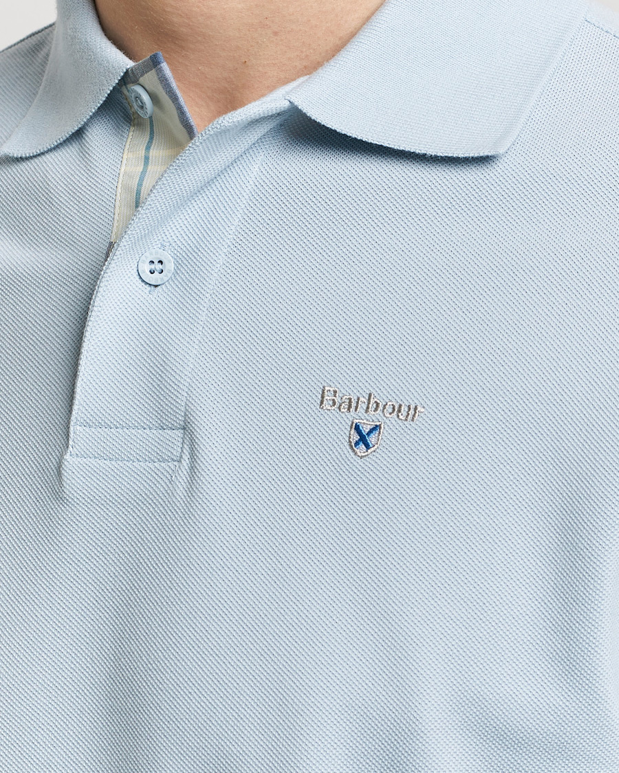 Herre | Pikéer | Barbour Lifestyle | Tartan Pique Polo Niagra Mist
