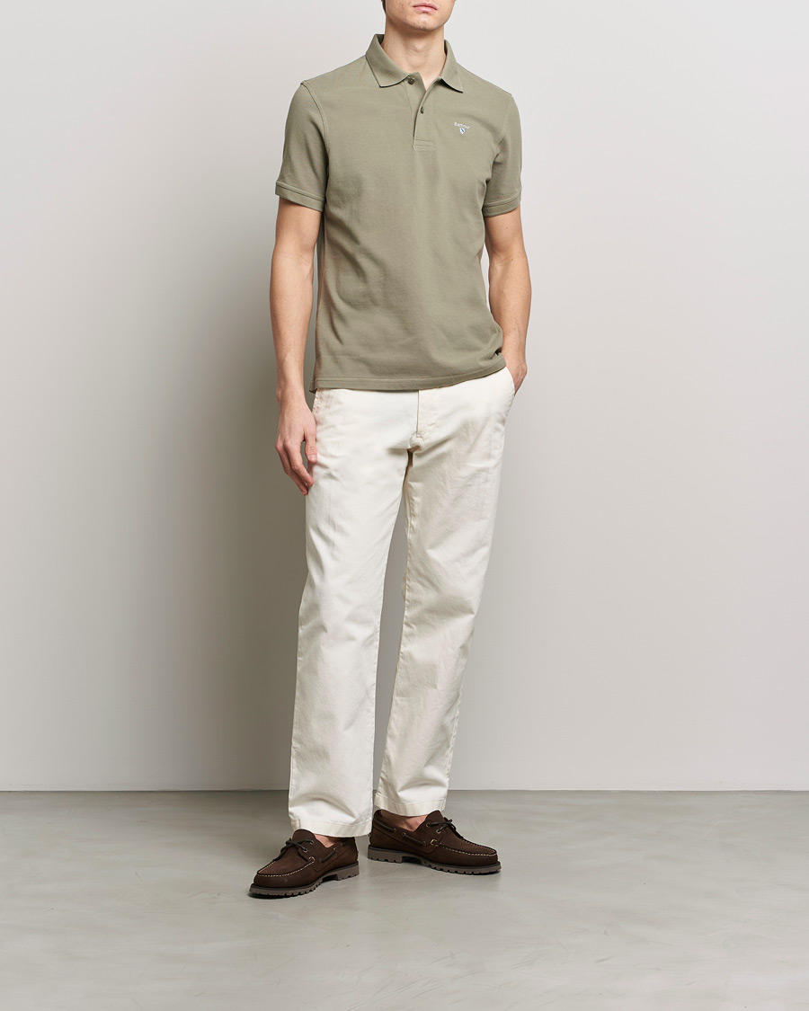 Herre | Pikéer | Barbour Lifestyle | Sports Polo Dusty Green