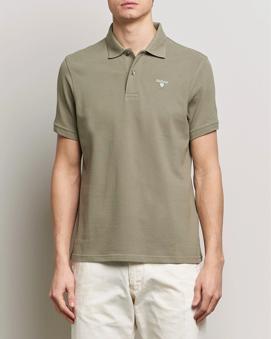 Herre | Pikéer | Barbour Lifestyle | Sports Polo Dusty Green
