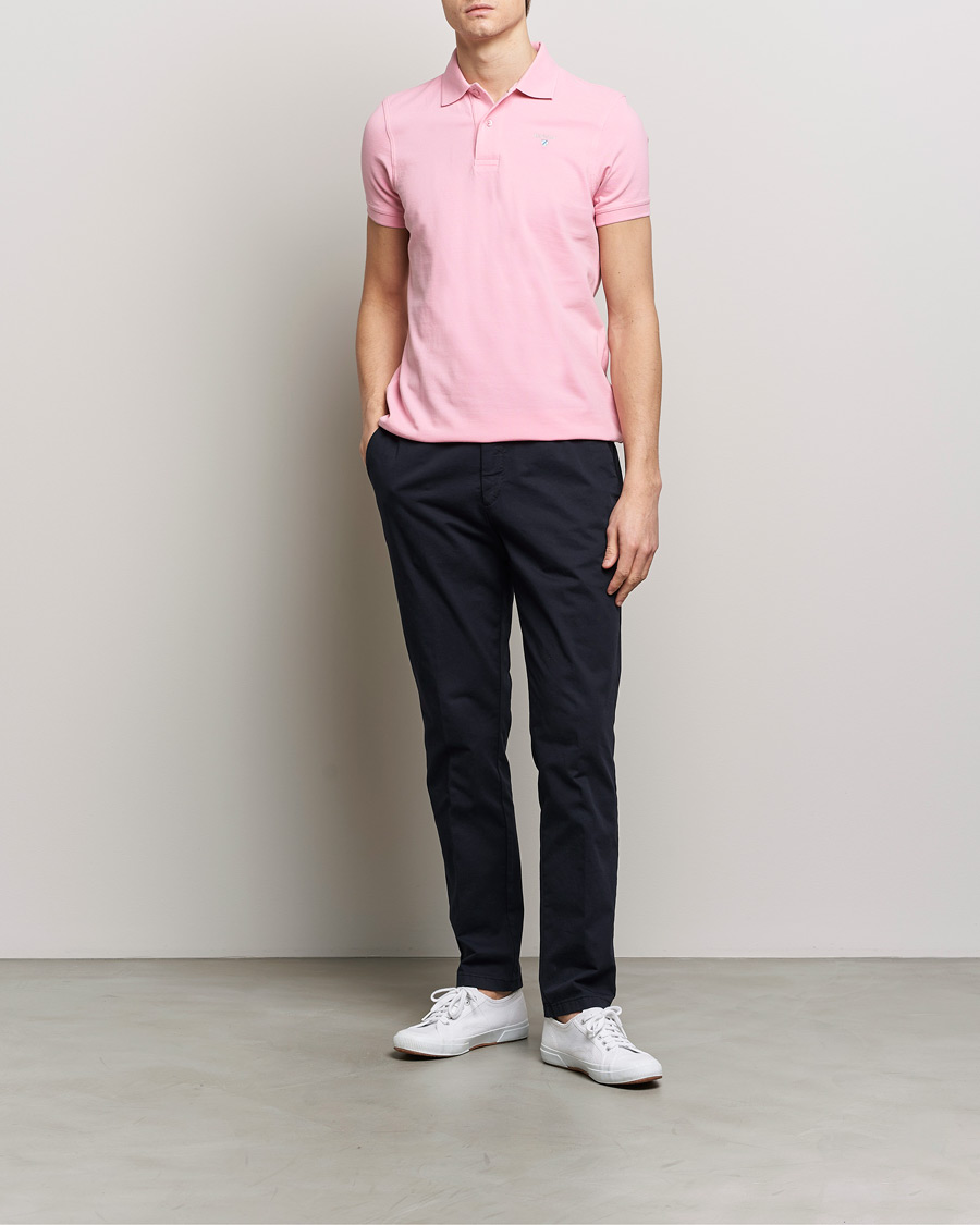Herre | Pikéer | Barbour Lifestyle | Sports Polo Pink