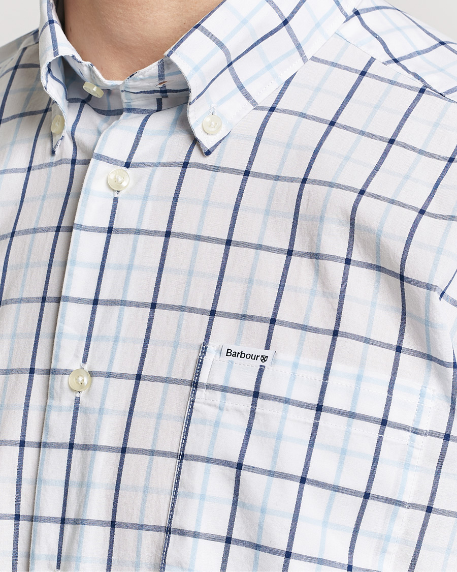 Herre | Skjorter | Barbour Lifestyle | Tailored Fit Bradwell Checked Shirt Blue