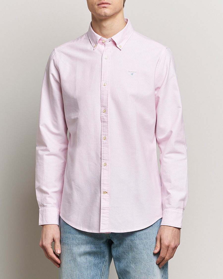 Herr | Oxfordskjortor | Barbour Lifestyle | Tailored Fit Striped Oxtown Shirt Pink