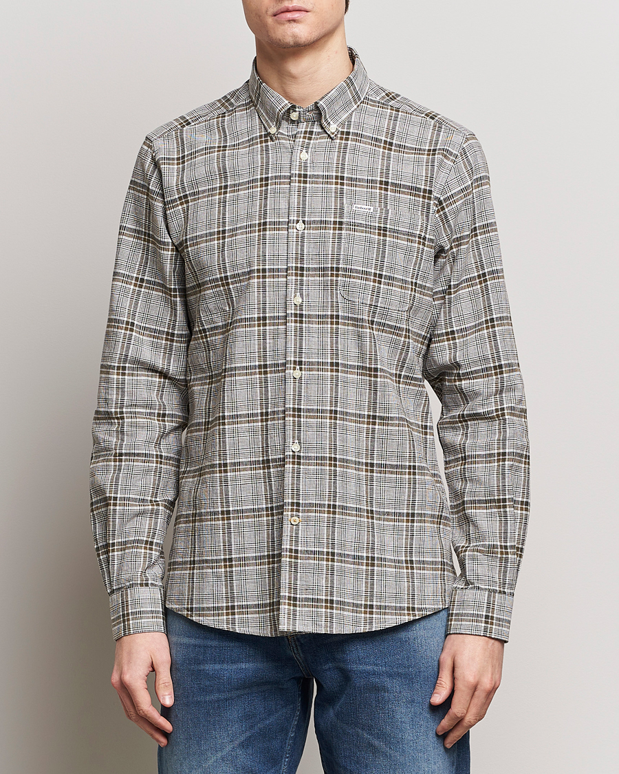 Herre | Klær | Barbour Lifestyle | Coaleridge Checked Linen/Cotton Shirt Olive