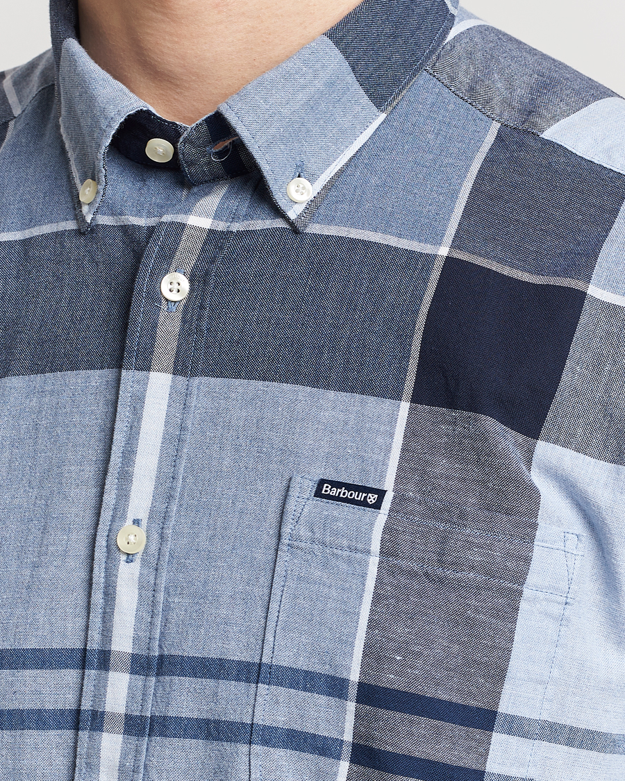 Herre | Skjorter | Barbour Lifestyle | Doughill Short Sleeve Tailored Fit Shirt Berwick Blue