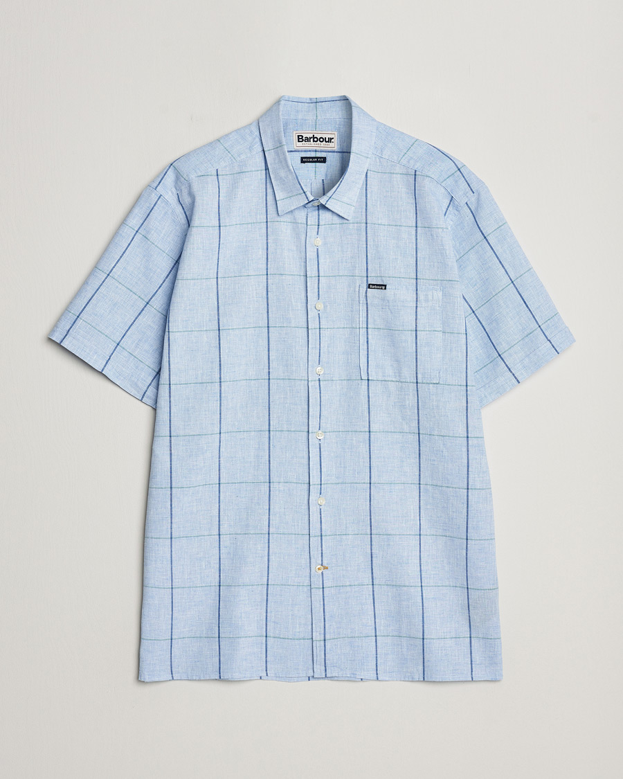 Herre | Skjorter | Barbour Lifestyle | Swaledale Short Sleeve Summer Shirt Blue