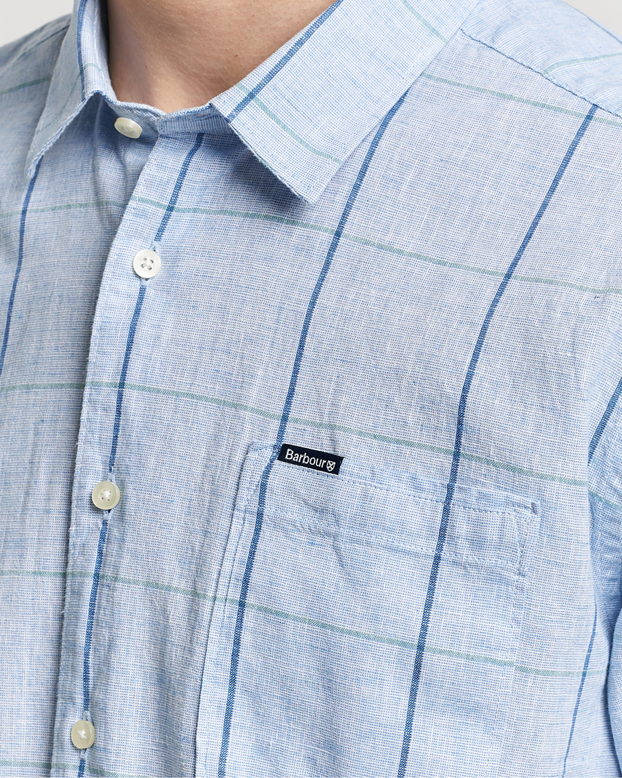 Herre | Skjorter | Barbour Lifestyle | Swaledale Short Sleeve Summer Shirt Blue