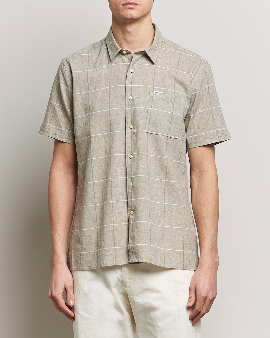 Herre | Casual | Barbour Lifestyle | Swaledale Short Sleeve Summer Shirt Olive