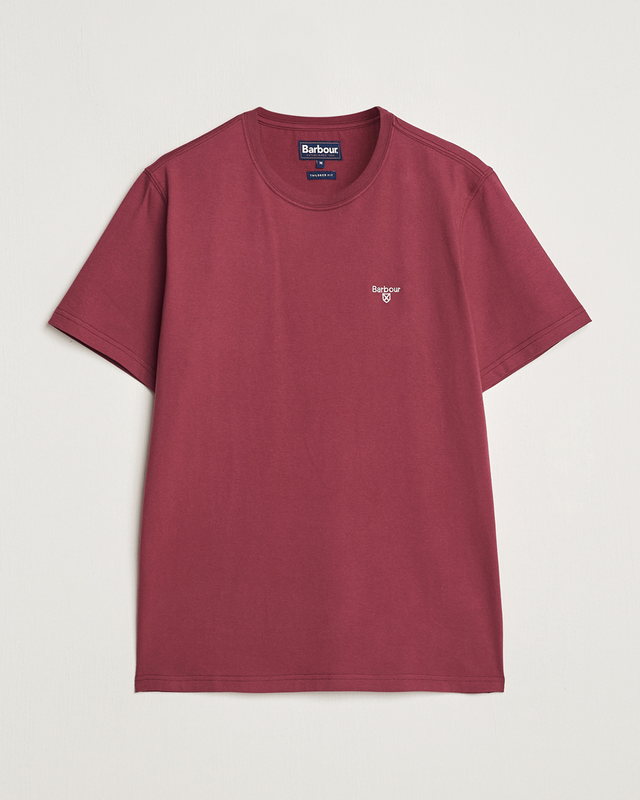 Herre | T-Shirts | Barbour Lifestyle | Essential Sports T-Shirt Red