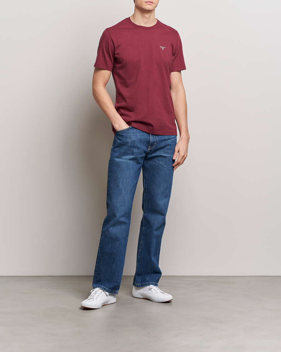 Herre | T-Shirts | Barbour Lifestyle | Essential Sports T-Shirt Red