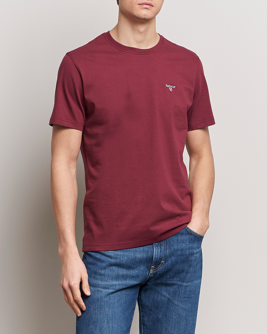 Herre | Kortermede t-shirts | Barbour Lifestyle | Essential Sports T-Shirt Red