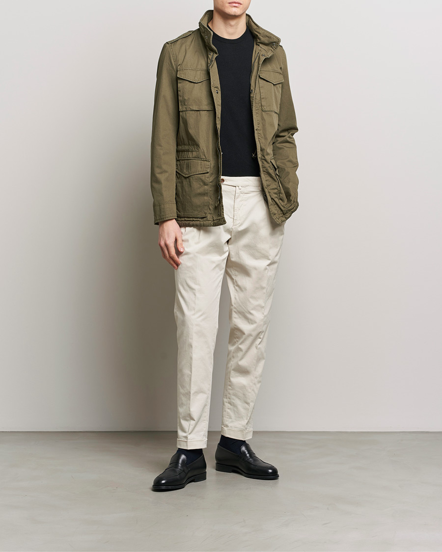 Herre | Jakker | Herno | Washed Cotton Field Jacket Military