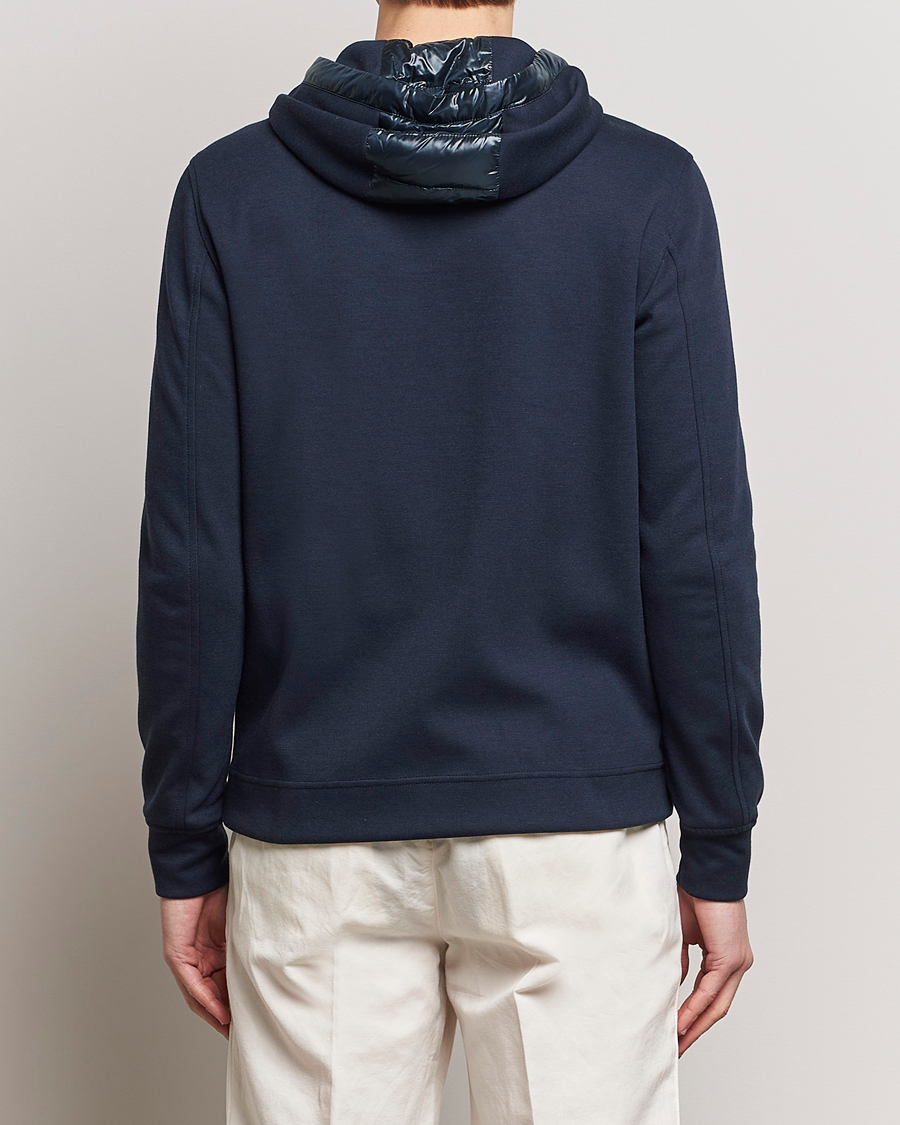 Herre | Jakker | Herno | Hybrid Hooded Zip Jacket Navy
