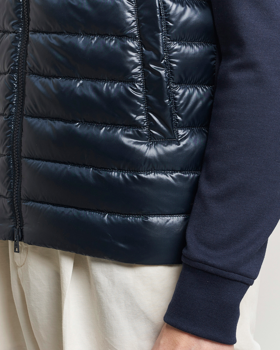 Herre | Jakker | Herno | Hybrid Hooded Zip Jacket Navy