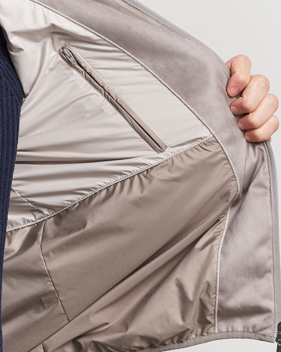 Herre | Jakker | Herno | Faux Suede Bomber Jacket Grey