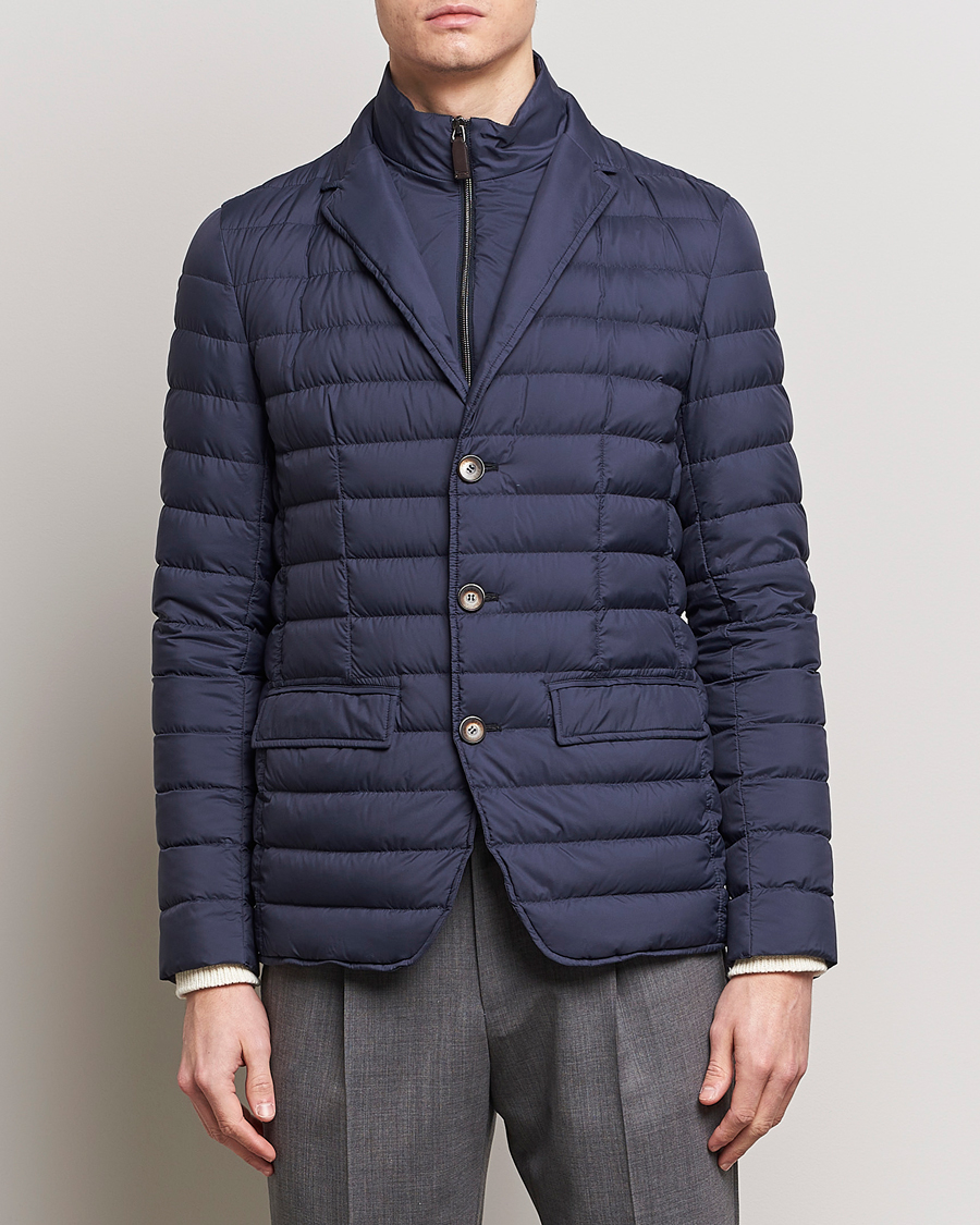 Herre | Avdelinger | Herno | Nuage Matt Nylon Blazer Navy