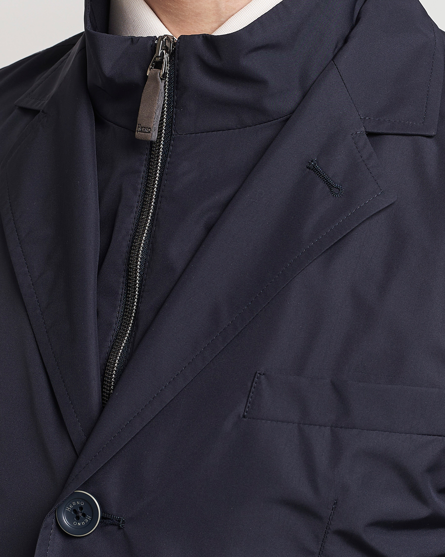 Herre | Jakker | Herno | Lightweight Zip Blazer Navy