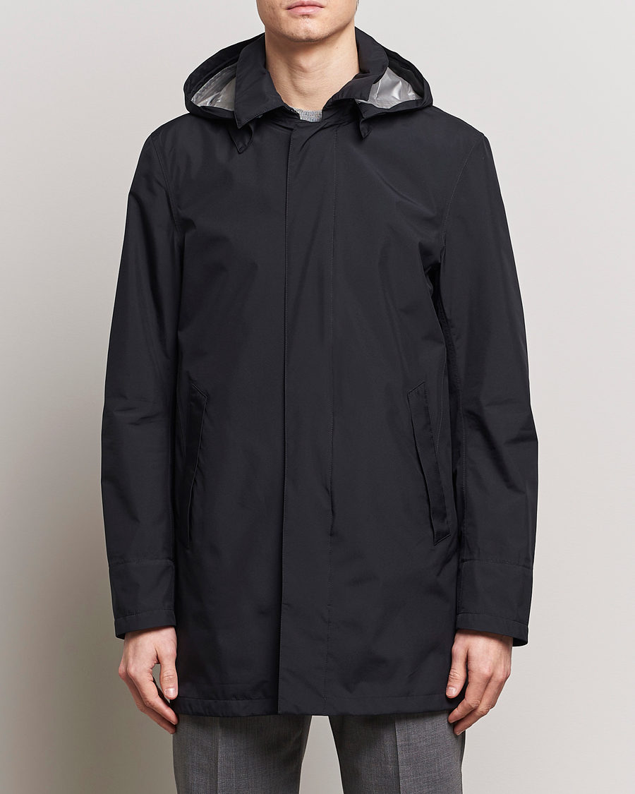 Herre | Italian Department | Herno | Laminar Waterproof Coat Black