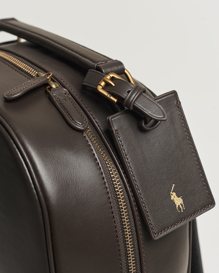 Herre | Polo Ralph Lauren Leather Backpack Dark Brown | Polo Ralph Lauren | Leather Backpack Dark Brown