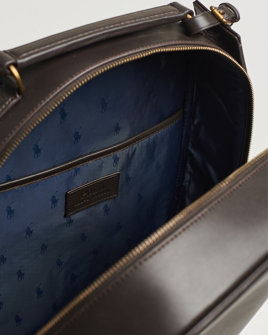 Herre | Polo Ralph Lauren Leather Backpack Dark Brown | Polo Ralph Lauren | Leather Backpack Dark Brown
