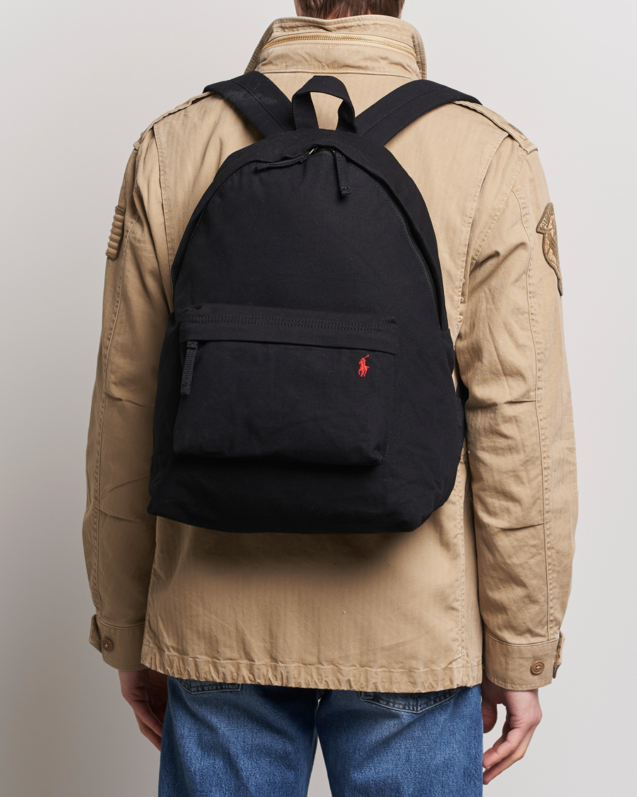 Herre | Vesker | Polo Ralph Lauren | Canvas Backpack Polo Black